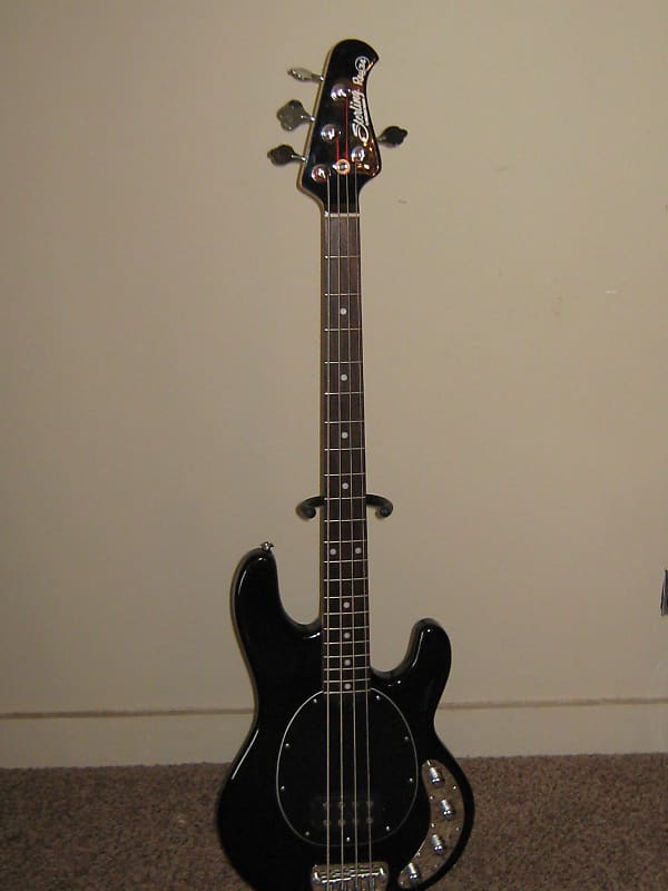 Music Man Sterling Stingray Ray34 Black Matching Headstock W
