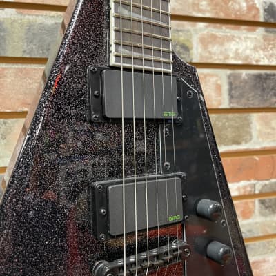 ESP LTD KH-V Kirk Hammett V Black Sparkle Free ESP Hardshell Case image 2