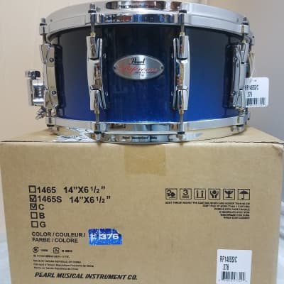 Pearl Pre-Order Reference Ultra Blue Fade 14x6.5" Snare Drum Worldwide Ship | Special Order Authorized Dealer image 1
