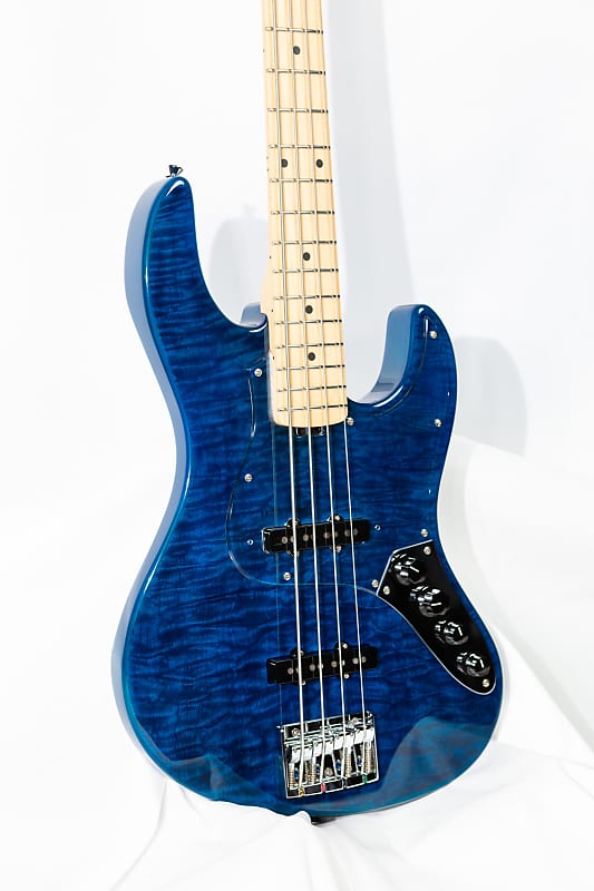 ESP Edwards E-AM-150QM Jazz Bass - Stunning Quilt Maple