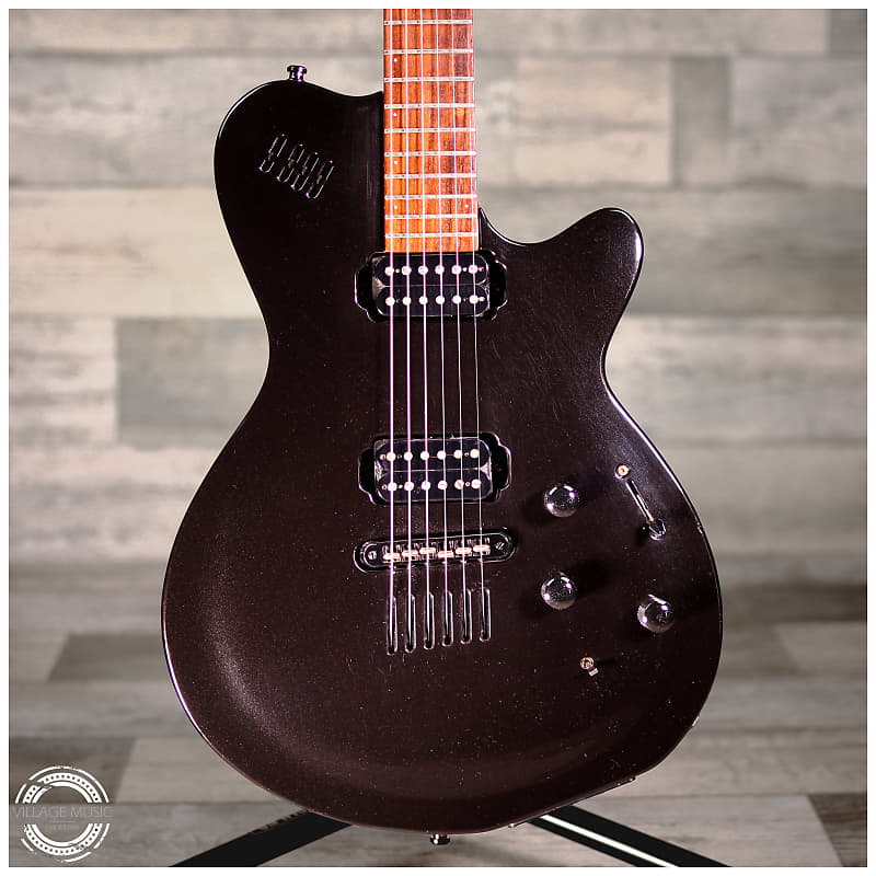 90's Godin LGX Electric/ Acoustic Guitar Black Pearl Reverb UK