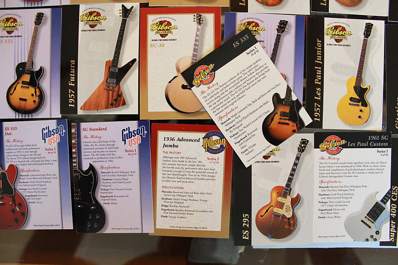 Gibson Guitar Collector Trading Cards Set | Reverb