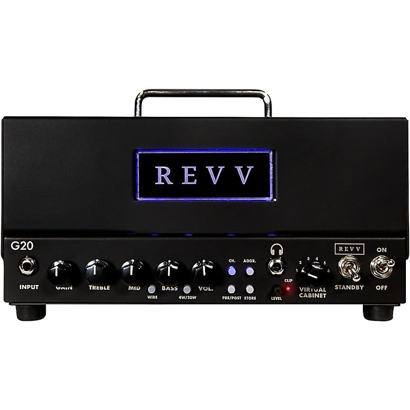 Revv Amplification G20 20W Tube Guitar Amp Head Regular Black image 1