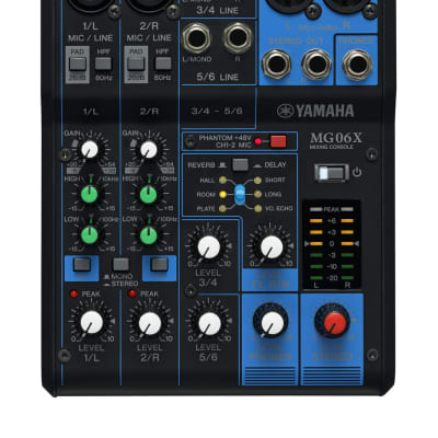 Yamaha MG06X 6-Input Compact Stereo Mixer w/ Effects image 2