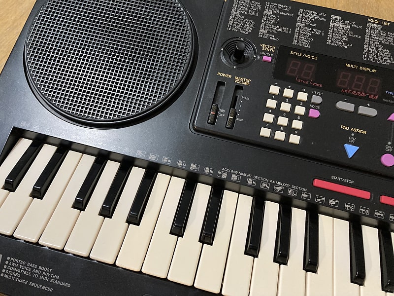 Yamaha PSS 790 Vector and PCM Synthesizer Mini Keyboard w MIDI Portasound,  Retro Vintage Synth, Synthesiser 1990's