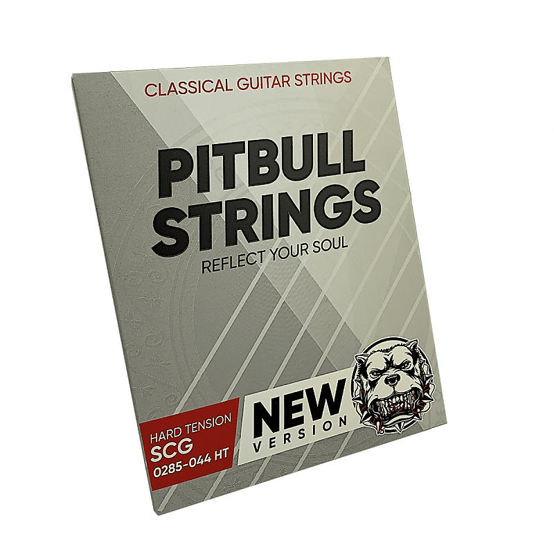 Premium Classical Guitar Strings - Pitbull Strings Silver Series -  0285-044 Hard Tension - SCG-HT image 1
