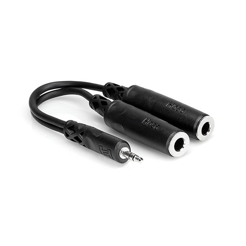 Hosa YMP-233 Stereo 3.5mm to Two Mono 1/4" Y-Cable image 1