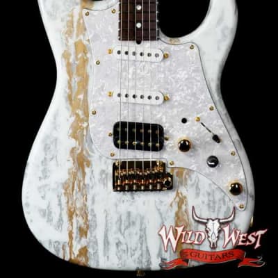 James Tyler USA Studio Elite HD HSS White Shmear with Gold Hardware 7.65 LBS for sale