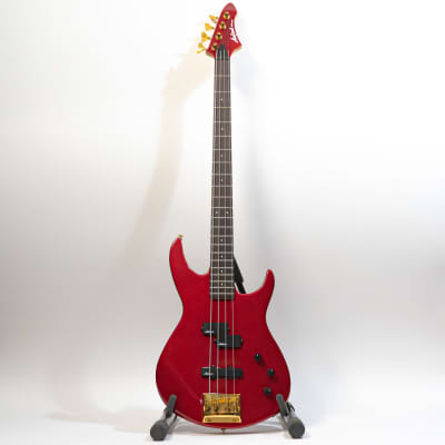 1991 Aria Pro II Viper Series Bass Electric Bass - MIJ - Red image 2