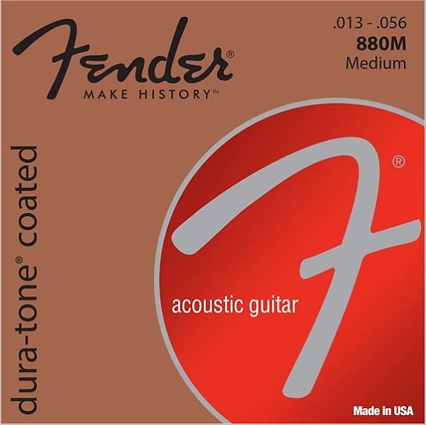 Genuine Fender 880M 80/20 Dura-tone Coated Strings 13-56 image 1