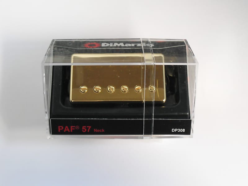 DiMarzio Regular Spaced PAF 57 Neck Humbucker W/Gold Cover DP 308 image 1