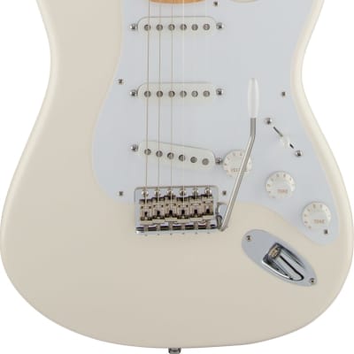 Fender Jimmie Vaughan Tex-Mex Strat Electric Guitar Maple FB, Olympic White image 1