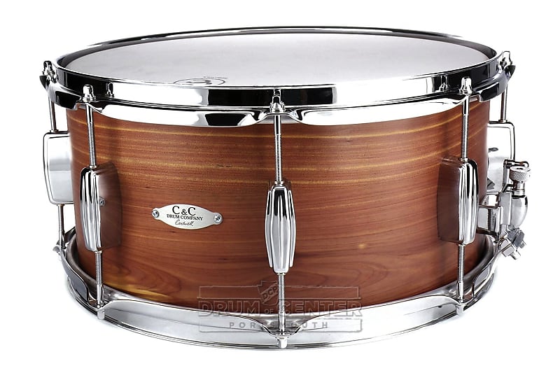 C&C Cedar/Mahogany Snare Drum 14x7 Satin Natural