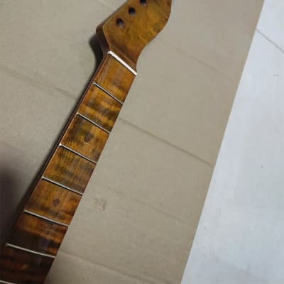 21 Frets Roasted Maple Wood Telecaster Tele Style Guitar Neck for sale