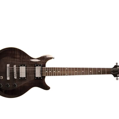 Hamer Archtop Electric Guitar in Transparent Black image 2
