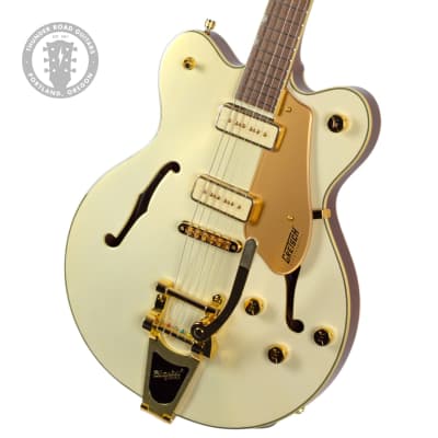 New Gretsch Electromatic Pristine LTD Center Block Double Cut White Gold Top/Natural Back & Sides image 1