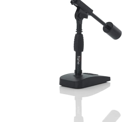 Gator Cases GFW-MIC-0822 Frameworks Telescoping Boom Mic Stand for Desktop Recording, Podcasting, Bass Drum, And Guitar Amps image 1
