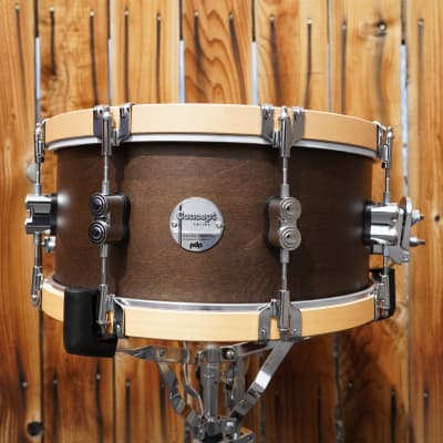 PDP Concept Classic Series - Satin Walnut Finish 6.5 x 14" Maple Snare Drum w/ Maple Hoops (2023) image 1