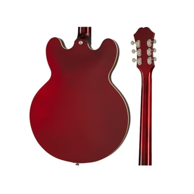 Epiphone Riviera Semi-Hollow Electric Guitar, Sparkling Burgundy - 21111537673 image 6