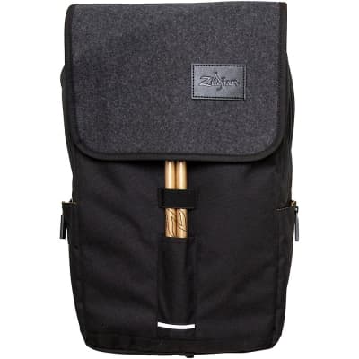 Zildjian Gray Flap Laptop Backpack image 3