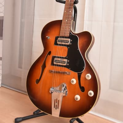 Höfner 4570 – 1967 German Vintage Archtop Thinline Semi Hollow Guitar Bild 3