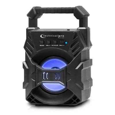 Technical pro Rechargeable Battery Powered Bluetooth Speaker (Black) (1 lbs) (60) image 1