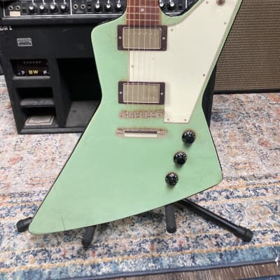 Gibson Brad Whitford’s Aerosmith, Explorer "Guitar Hero Prop" Authenticated! (#174) Sea Foam Green image 2