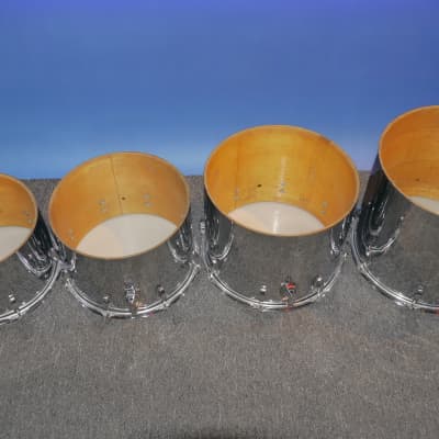 Ludwig Chrome O Wood Concert Toms 13,14,15,16 image 8
