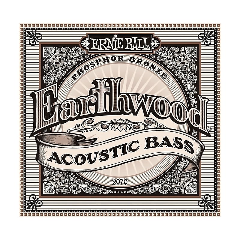 ERNIE BALL Earthwood Acoustic 4-String Bass Strings (2070) Single Pack image 1