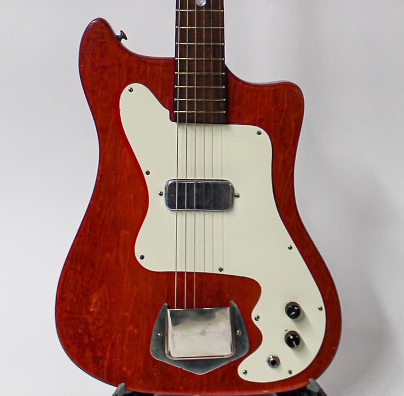1960s Kay Truetone K100 Vanguard Single Pickup Electric Guitar - Red