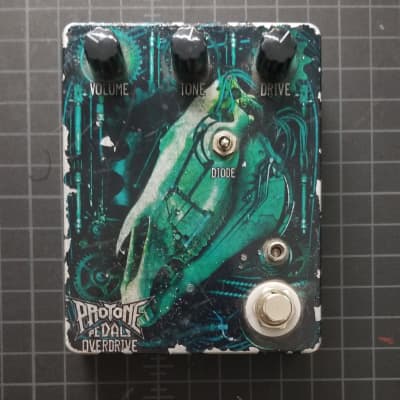 Protone Pedals Deadhorse Overdrive 2010s Green Horse Blemish, Finish Flaking Off Works Great image 1