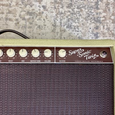 純正箱Fender Super-Sonic Twin Combo BLK 100W 25W 2チャンネル 6L6 Vintage30 12\