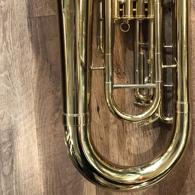 1982 King USA Legend Series 2280 Intermediate Model Gold Lacquered Bb Euphonium with Case & Mouthpiece image 6