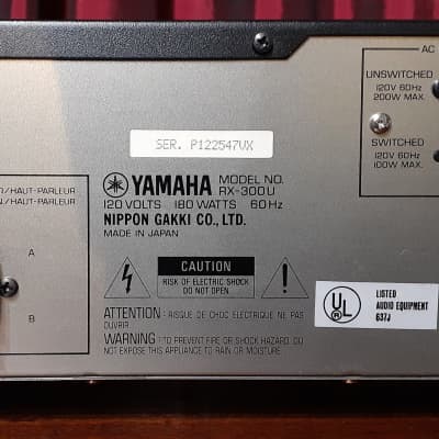 1987 Yamaha RX-300U Natural Sound Stereo Receiver image 6