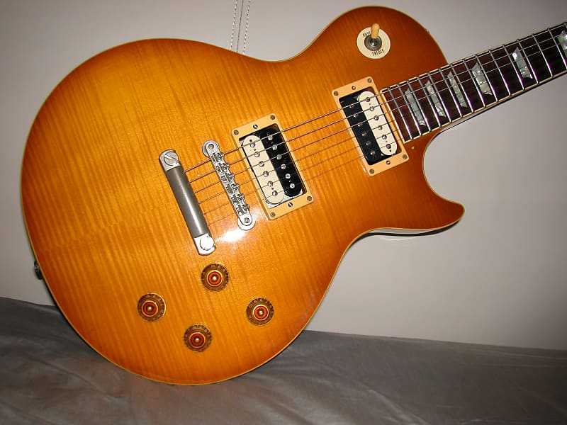 Burny Super Grade RLGK-75 late 80s Lemon Drop | Reverb