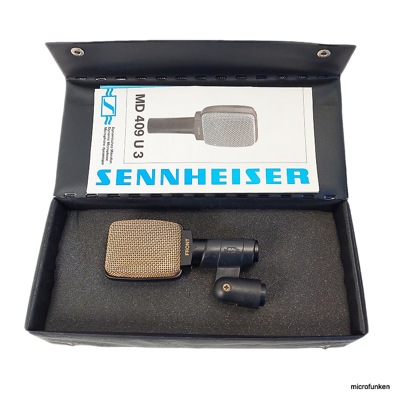 Sennheiser MD409U3 Serviced 80s Vintage Dynamic Microphone. Reverb