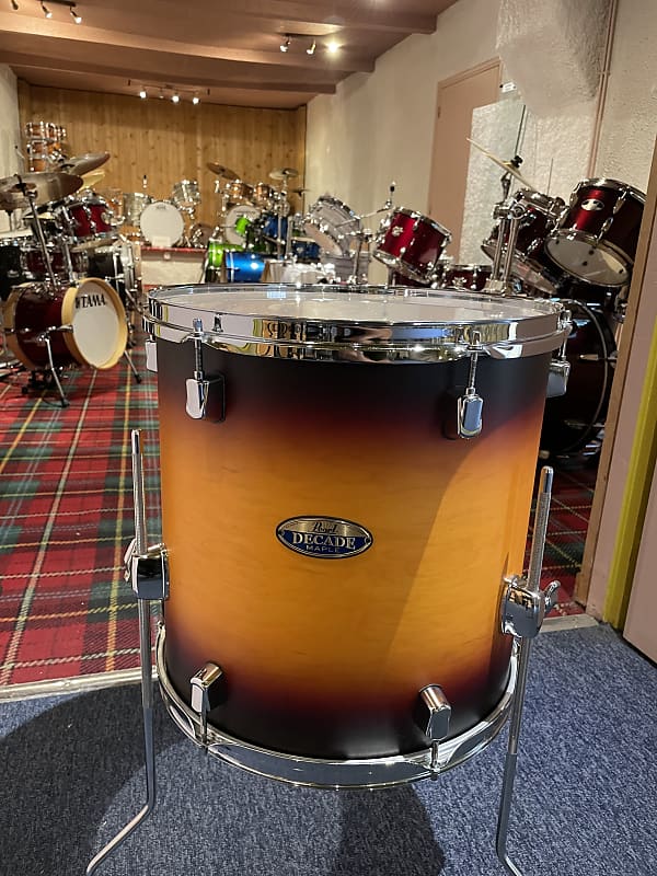 Floor Tom 14" Pearl Decade Maple Sunburst Reverb