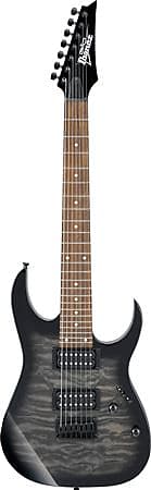 Ibanez Gio GRG7221QA 7 String Electric Guitar Trans Black Sunburst image 1
