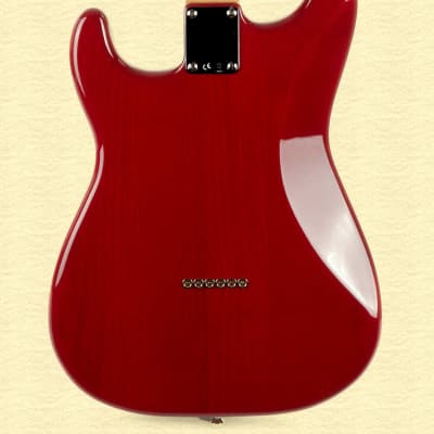 Fender Noventa Stratocaster 2021 Crimson Red Transparent Noventa Single-Coil pups - image 8
