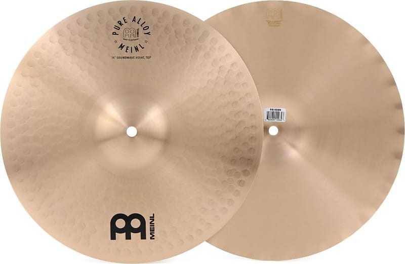 Meinl Pure Alloy Soundwave HiHat Cymbals, 14" Reverb