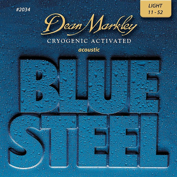 Dean Markley 2034 Blue Steel Acoustic Guitar Strings - Light (11-46) image 1