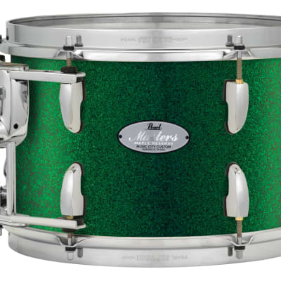 Pearl Music City Custom Masters Maple Reserve 24"x14" Bass Drum GREEN GLASS MRV2414BX/C446 image 1