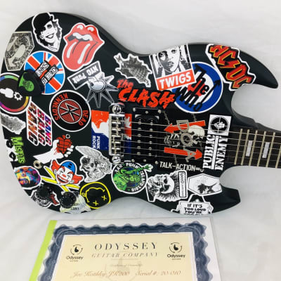 Odyssey Joe Keithley D.O.A. JK200 Black 20-010 “Sticky” the Punk Sticked Guitar image 1