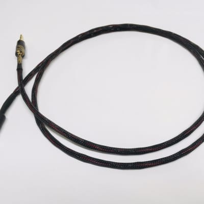 Pine Tree Audio Tri-Braid Auxiliary Cable Black/Red 7ft image 9