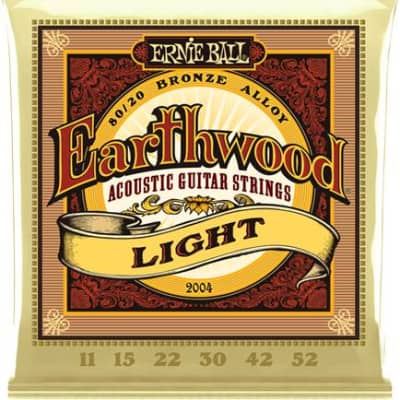 Ernie Ball #2004 - Earthwood Acoustic Strings, Light 11/52 image 2