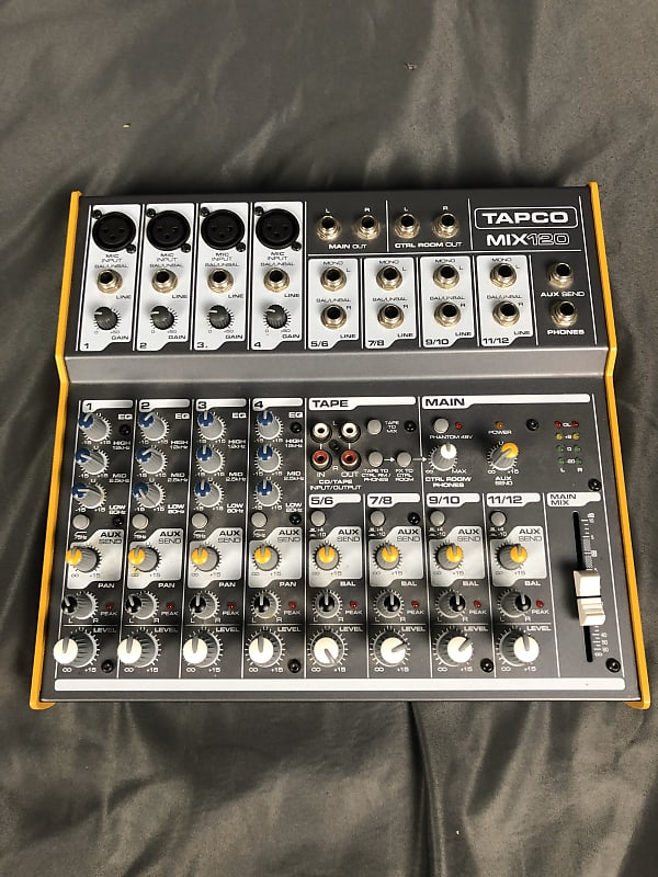 TAPCO MIX-120 アナログミキサー 12チャンネル Tapco Mix.120 Compact Mixer | Guitar Center
