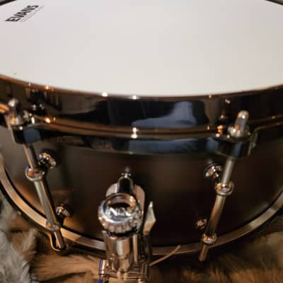 Slingshot Custom  Birch 14x5.75 Snare Drum 2022 Black Cherry Polyurethane image 8