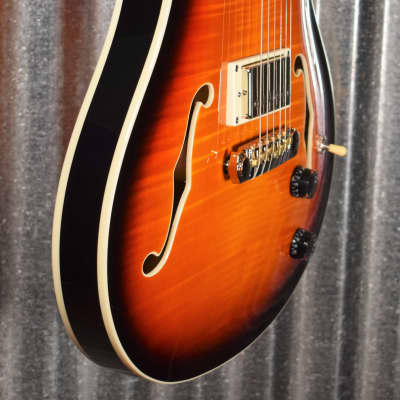 PRS Paul Reed Smith SE Hollowbody II Tricolor Sunburst Guitar & Case #2977 image 5