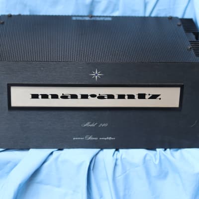 Marantz 240 power  amplifier  made in USA  black panel - black image 1