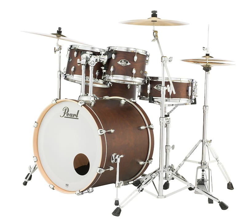 EXL1816F/C220 Pearl Export Lacquer 18x16 Floor Tom SATIN BROWN image 1